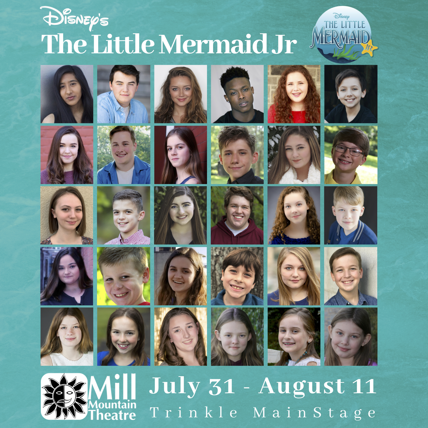 Cast Announced for Mill Mountain Theatre’s The Little Mermaid Jr