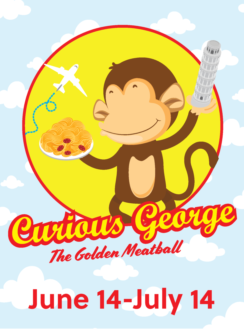 Curious George The Golden Meatball Logo