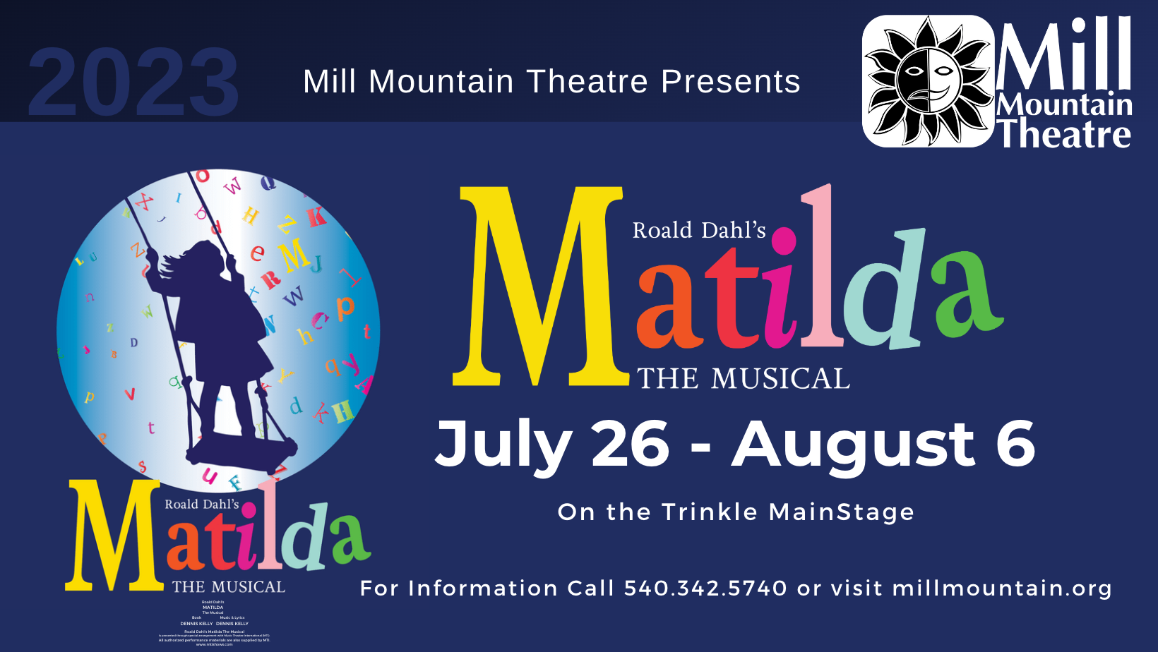 Matilda the Broadway Musical - Ladies Logo Tee
